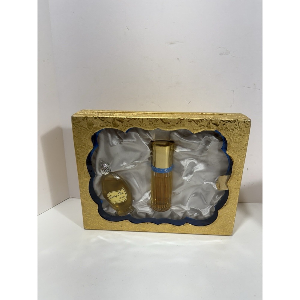 Vintage Evening in‎ Paris Bourjois Set Of 2 Cologne & Spray Perfume In Gift Box
